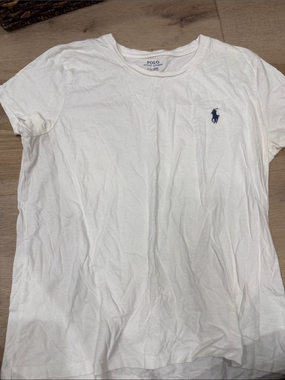 Polo by Ralph Lauren White Crew Neck T-Shirt with Navy Pony